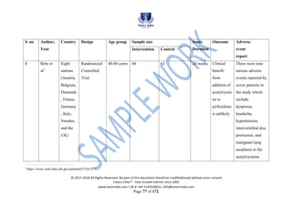 Systematic Review Drug Efficiency Dissertation | PDF