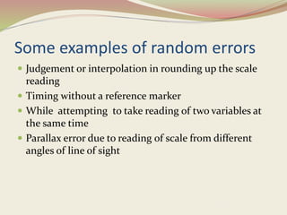 Systematic and random errors in measurement.pptx | Physics | Science