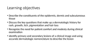 Modesty Tissue Systematic approach to skin diagnosis.pptx