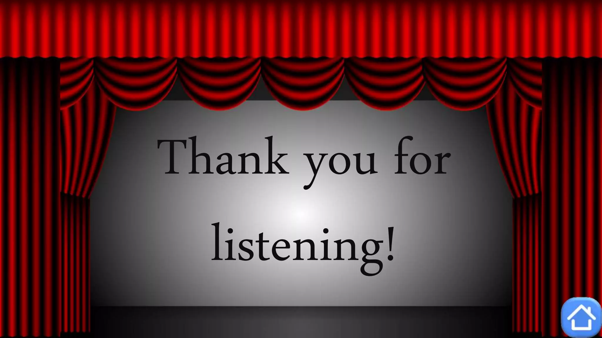 Thank you for
listening!
 