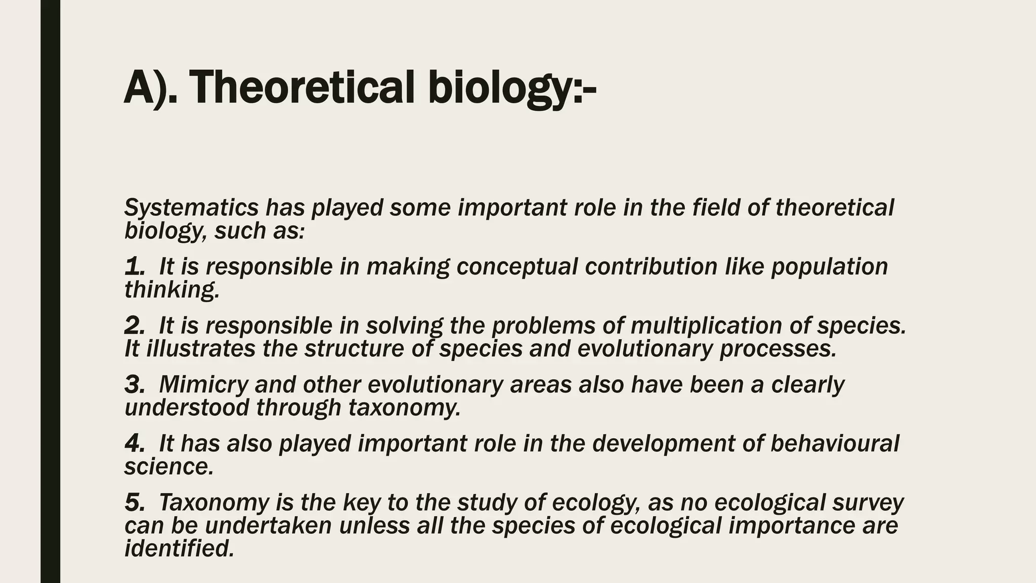 Contribution to Systematic biology. KUST | PPTX