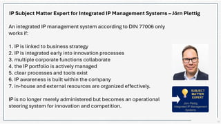 Systematic IP Management - Presentation at the 5. VDI/VPP Seminar | PDF