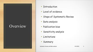 Systematic Review and Meta analysis.pptx