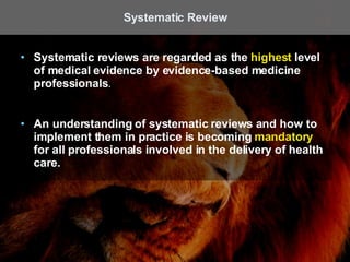 Systematic Reviews Class 4c