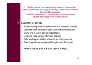 A systematic review of zoonoses transmission and livestock/wildlife interactions: Preliminary findings