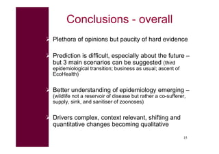 A systematic review of zoonoses transmission and livestock/wildlife interactions: Preliminary findings
