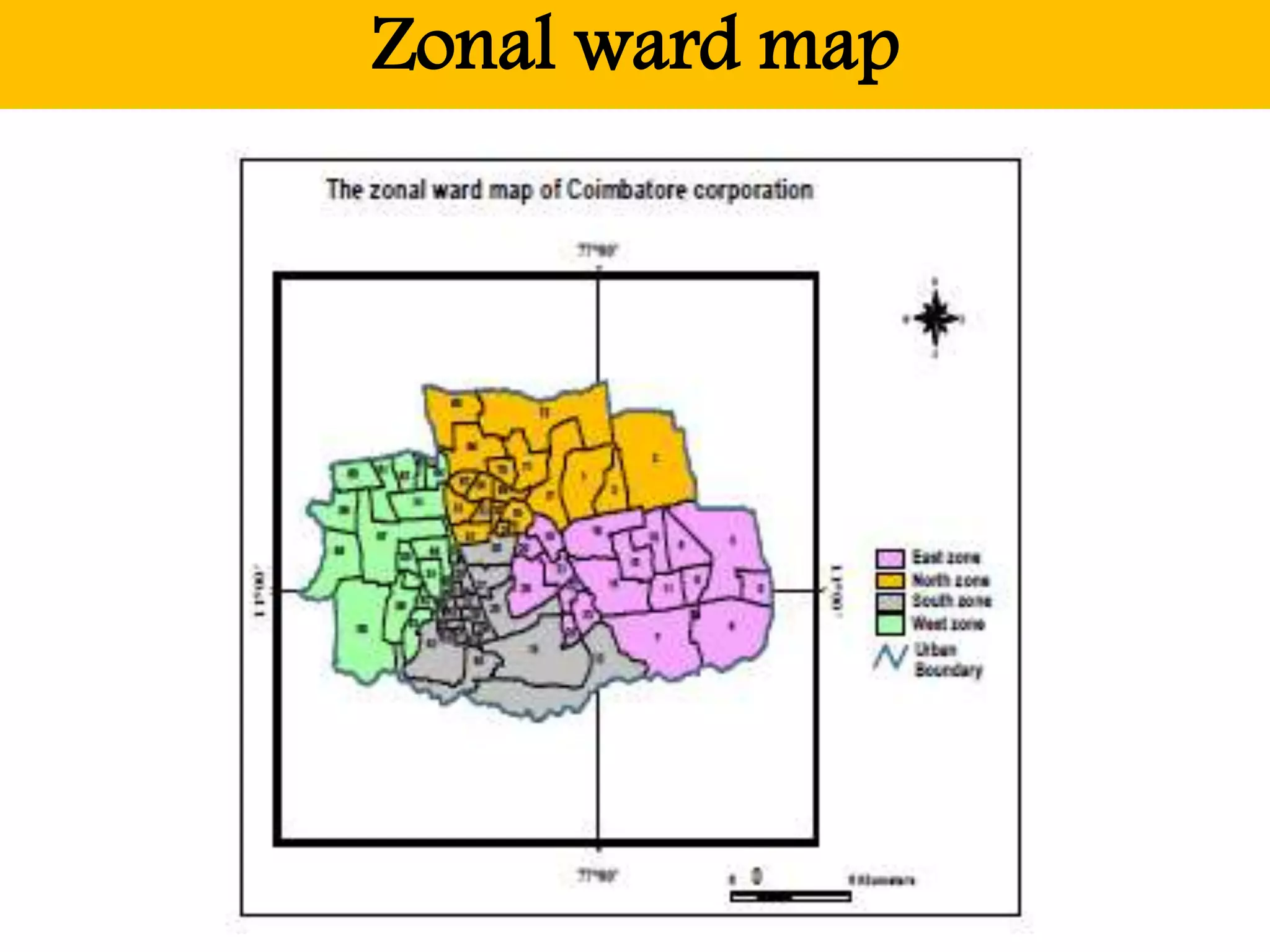 Zonal ward map
 
