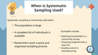 Comprehensive Guide to Systematic Sampling in Research | PPTX
