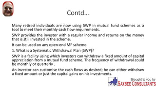 Systematic withdrawal plan | PPTX