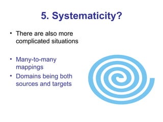 Systematicity Definition Systematizing metaphors | PPT