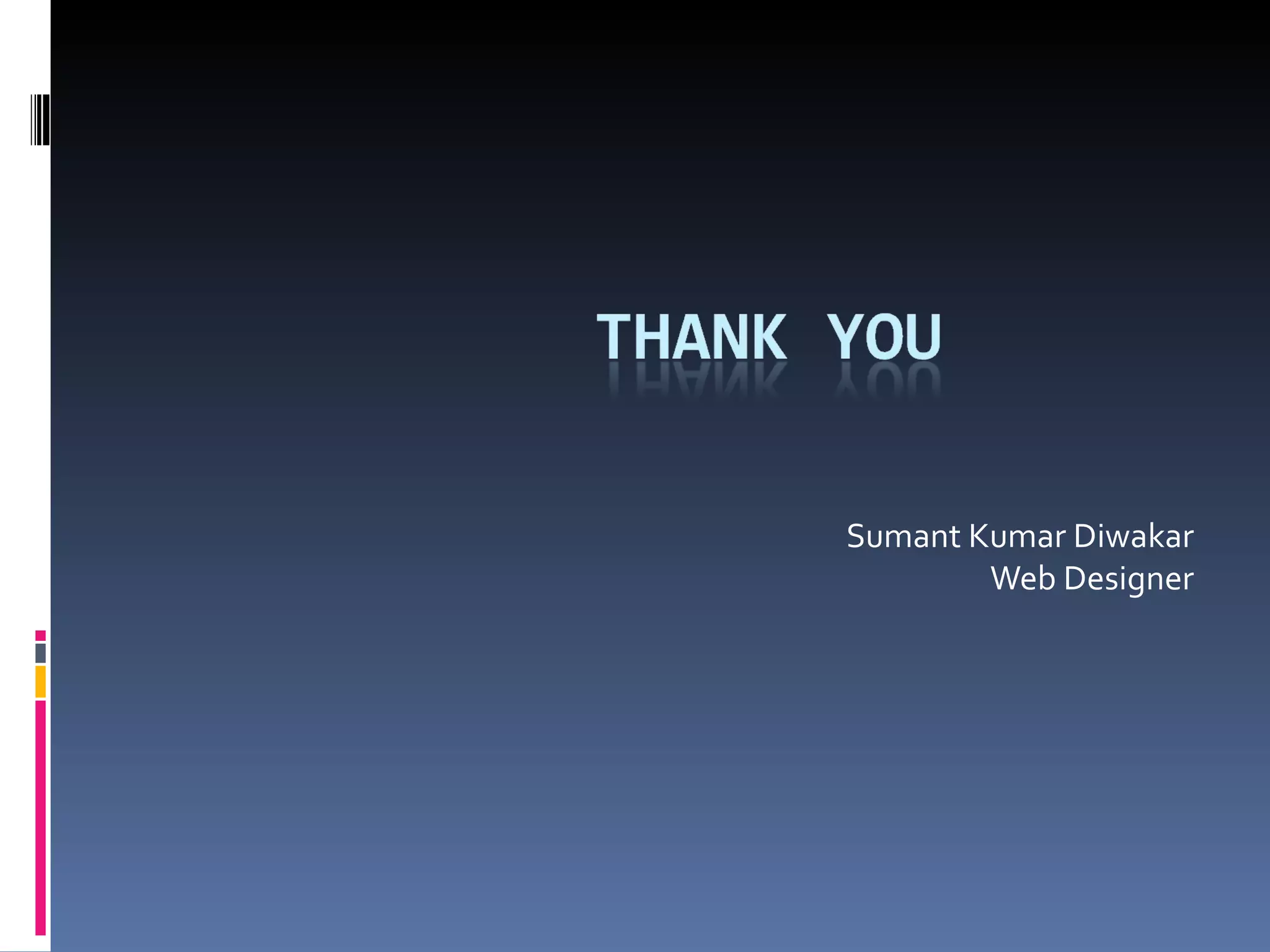 Sumant Kumar Diwakar Web Designer 