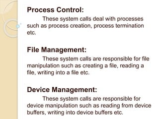 System calls | PPTX