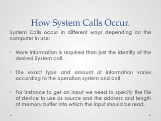 Comprehensive Overview of System Calls in Operating Systems with UNIX ...