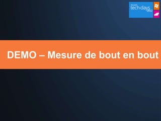 DEMO – Mesure de bout en bout
 