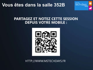 Vous êtes dans la salle 352B
 