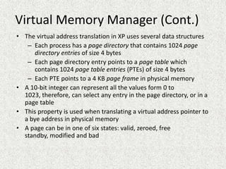 Windows Xp Virtual Memory Error System components of windows xp | PPTX