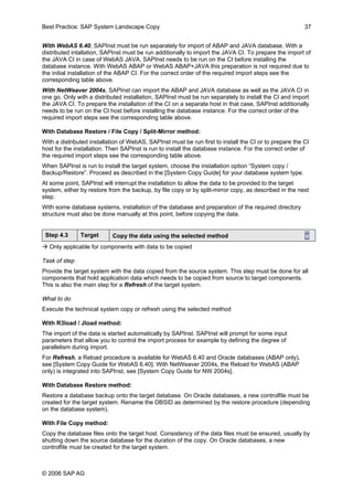 SAP System copy | PDF