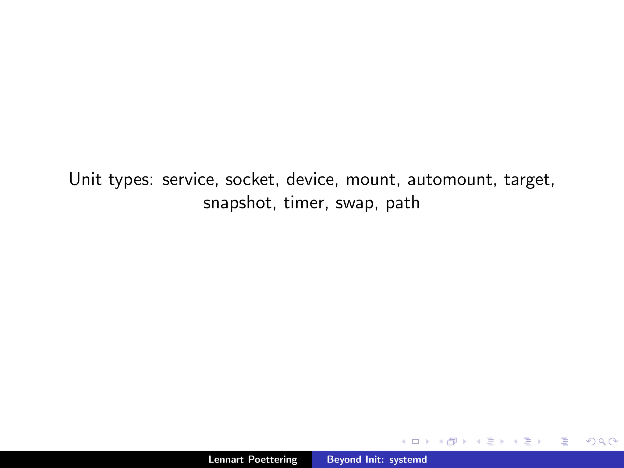 le system 
namespacing (r/o  
