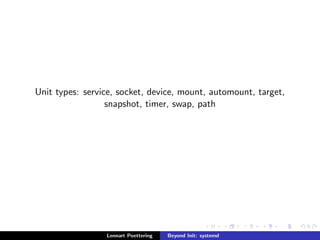 le system 
namespacing (r/o  