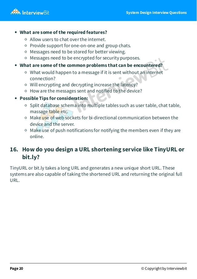 Top System Design Interview Questions | PDF