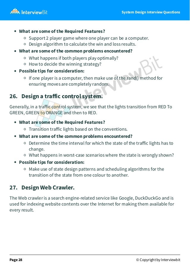 Top System Design Interview Questions | PDF