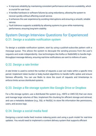 System Design Interview Questions PDF By ScholarHat | PDF