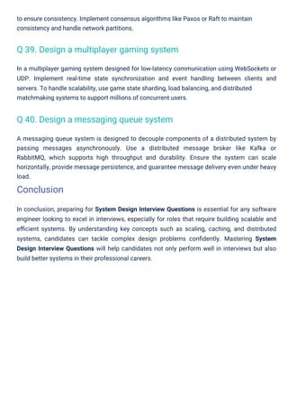 System Design Interview Questions PDF By ScholarHat | PDF