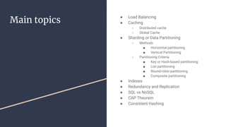System design interview prep | PPT