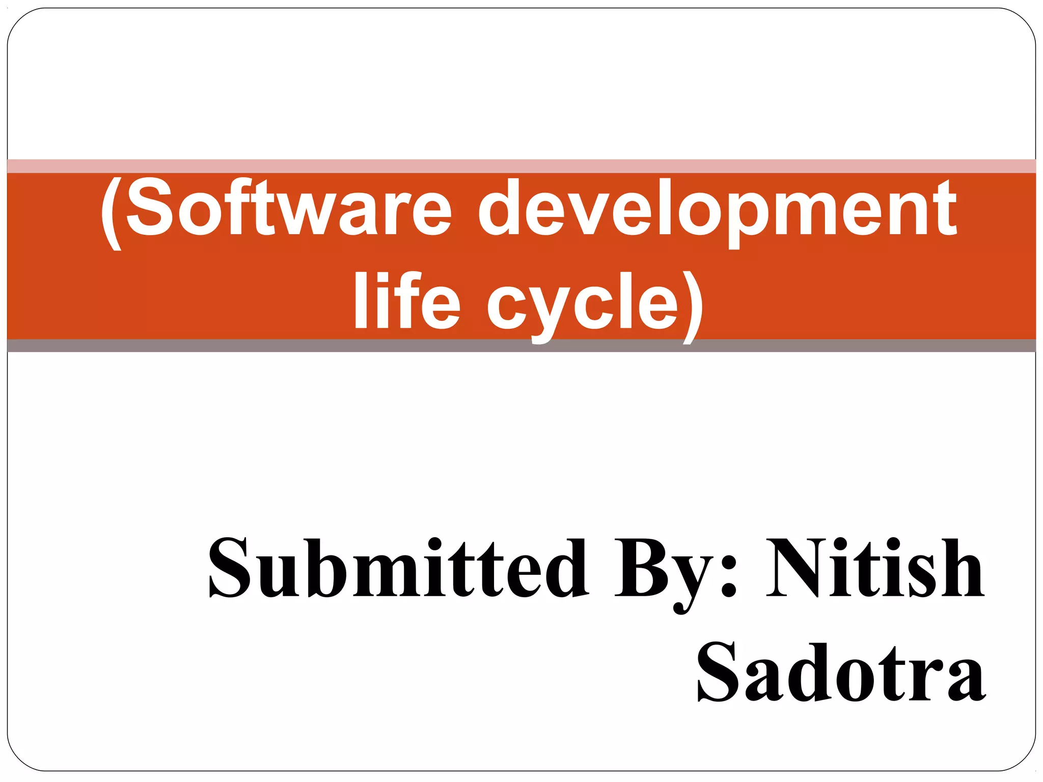 System development life cycle | PPT