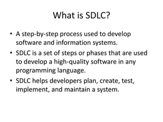 Comprehensive Guide to the System Development Life Cycle (SDLC) Process ...