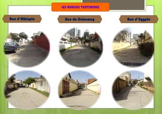 LES RUELLES TERTIAIRES
Rue d’Ethiopie

Rue de Dahomey

Rue d’Egypte

 
