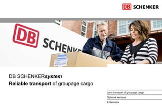 DB SCHENKER system Reliable transport  of groupage cargo 