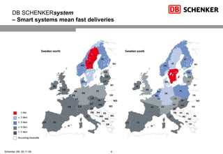 DB SCHENKER system   –  Smart systems   mean   fast deliveries 