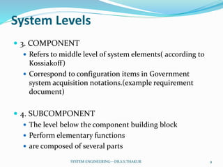 Middle Level System System Engineering Unit 2 | PPTX