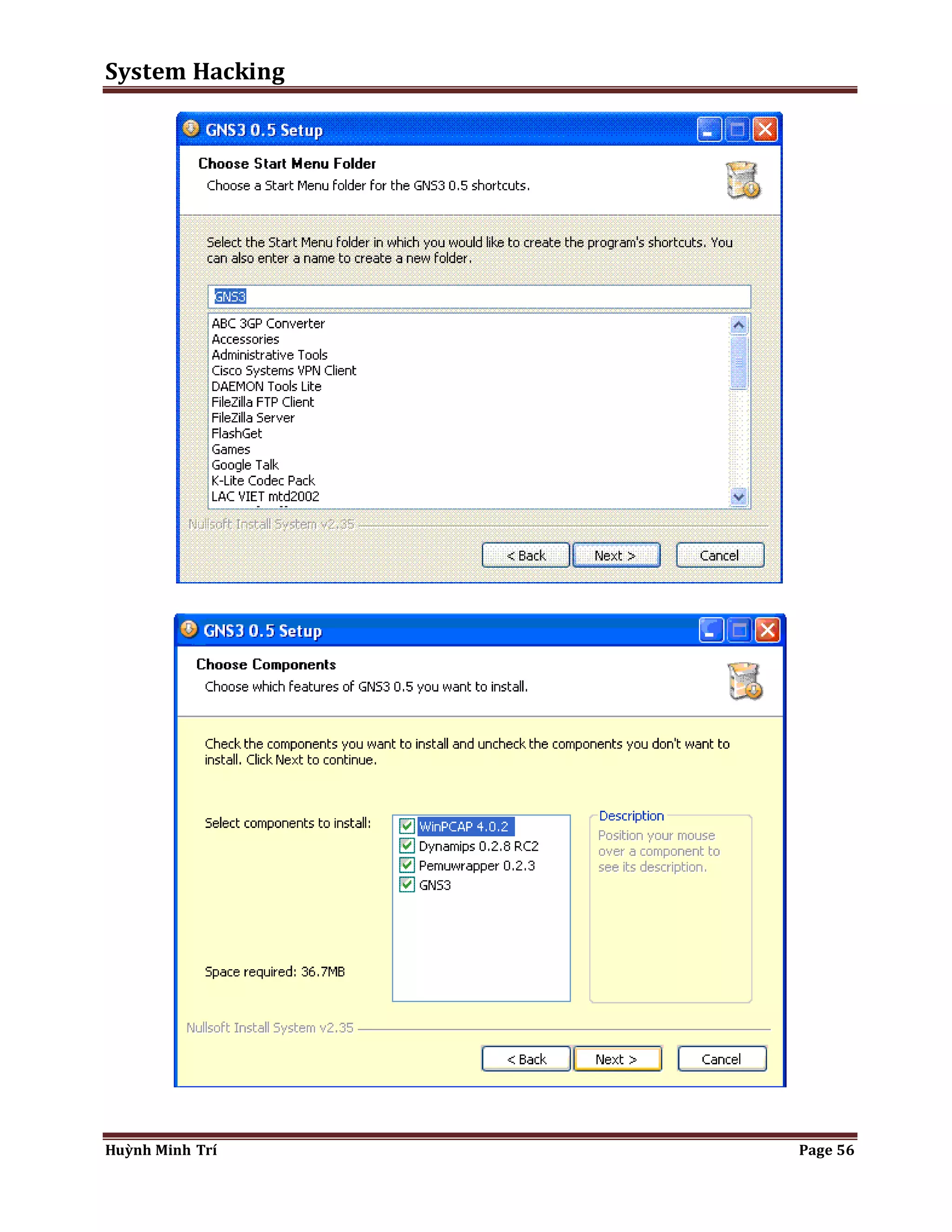 System Hacking 
Huỳnh Minh Trí Page 56 
 