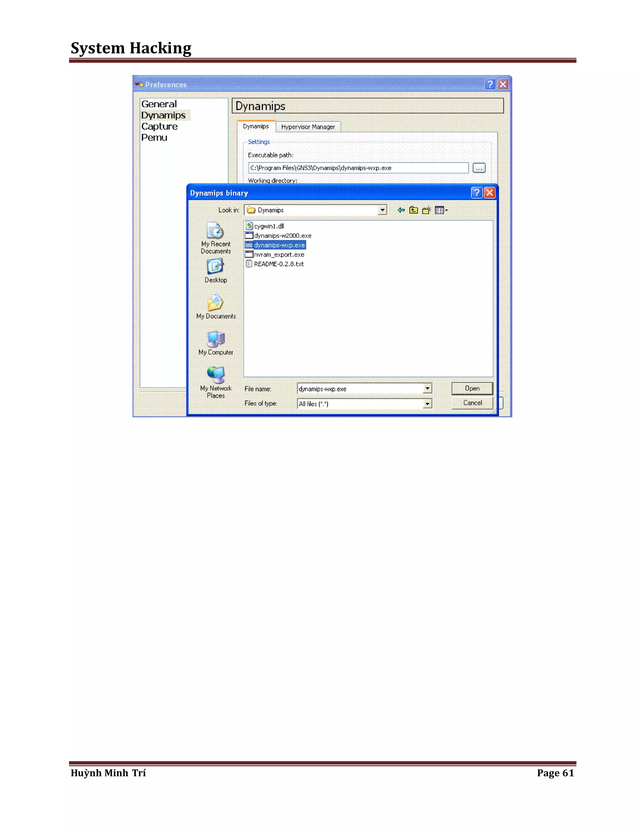 System Hacking 
Huỳnh Minh Trí Page 61 
 