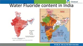 Water Fluoride content in India
 