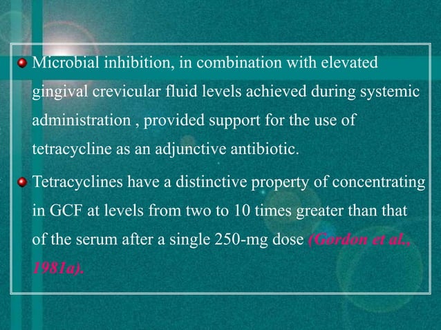 Systemic Antibiotics in Periodontal Therapy 2.ppt