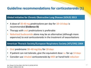 Systemic corticosteroids in the treatment of acute exacerbations of ...