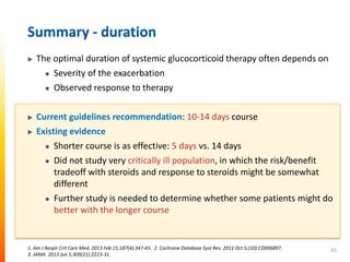 Systemic corticosteroids in the treatment of acute exacerbations of ...