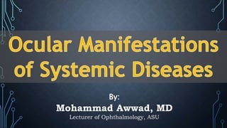 By:
Mohammad Awwad, MD
Lecturer of Ophthalmology, ASU
 