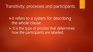 Systemic Functional Grammar | PPTX