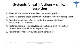 Systemic fungal infections venkat | PPTX