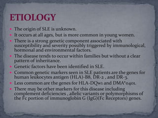 Sle Inheritance Pattern Systemic lupus erythematosus | PPTX