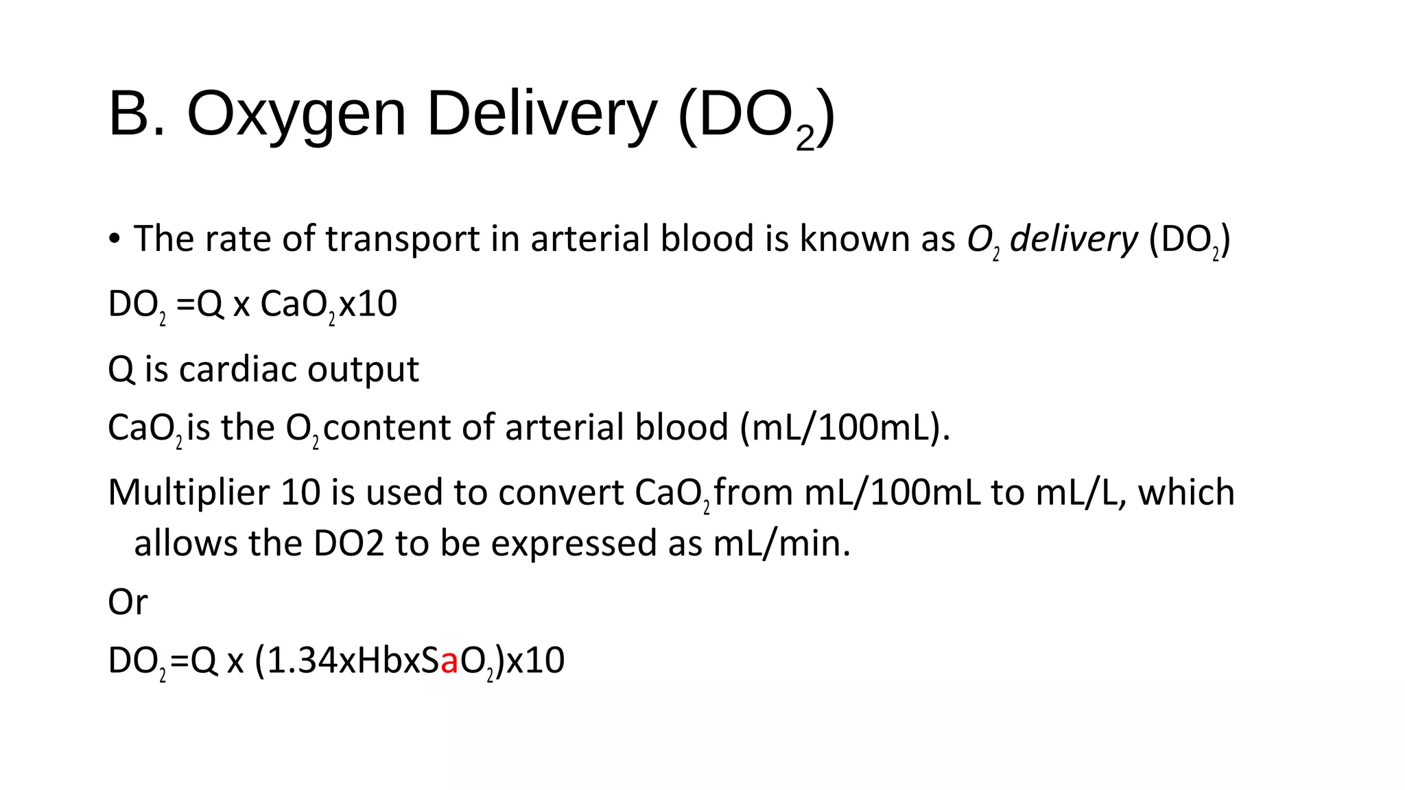 Systemic oxygenation | PPT