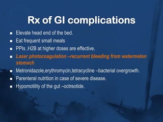 Darkly pigmented extremities and trunk.