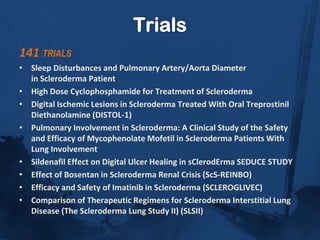 Skin is firmly bound to subcutaneous fat –thinning and  atrophy.MACULAR telangiectasia –localised scleroderma