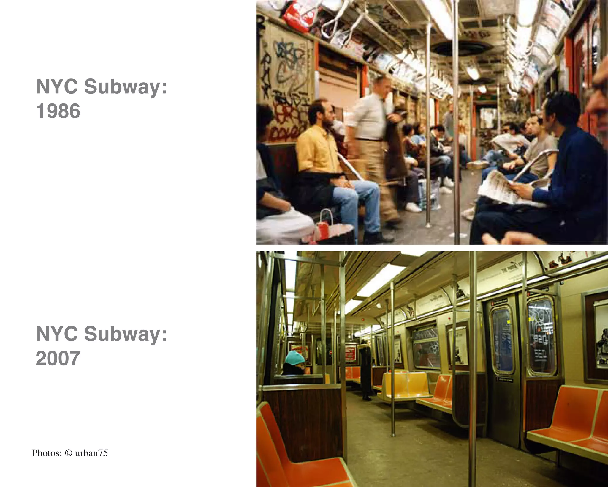 NYC Subway:
1986




NYC Subway:
2007



Photos: © urban75
 