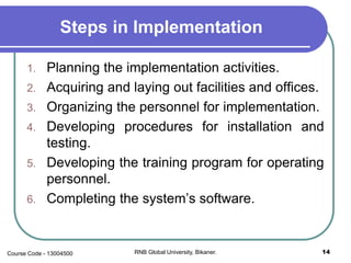 System Implementation 4 Methods System implemantation | PPSX