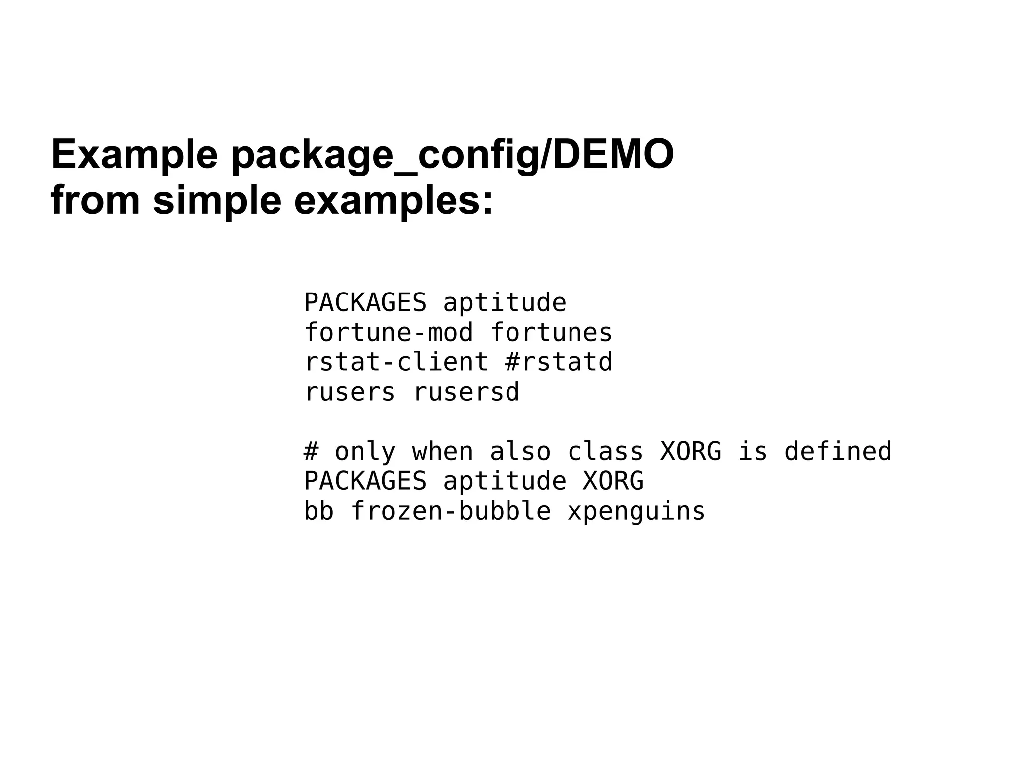 Automatic systems installations and change management wit FAI - Talk for Netways OSDC 2009